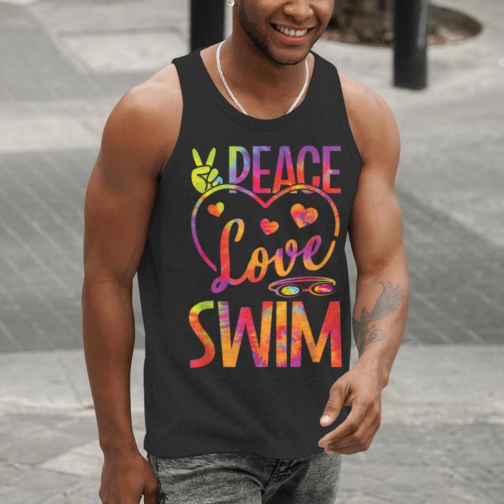 Peace Love Swim Swimming Tie Dye Swimmer Swimming Swim Team Men Tank Top Peace Love Swim Swimming Tie Dye Swimmer Swimming Swim Team Men Tank Top