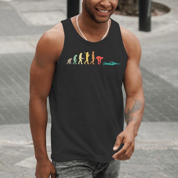 Retro Swimming Evolution For Swimmers Small Men Tank Top Retro Swimming Evolution For Swimmers Small Men Tank Top