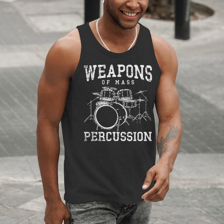 Rock Musician Drummer Drum Kit Men Tank Top