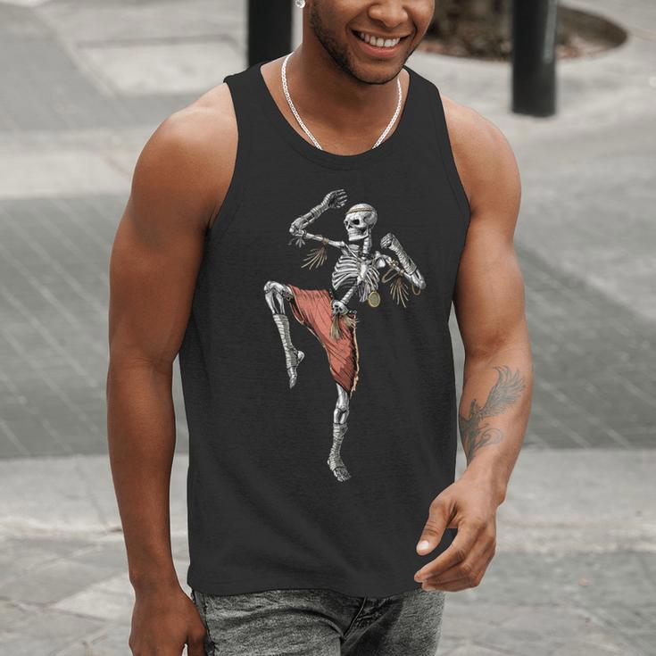 Skeleton Muay Thai Boxing Karate Kickboxing Martial Arts Men Tank Top