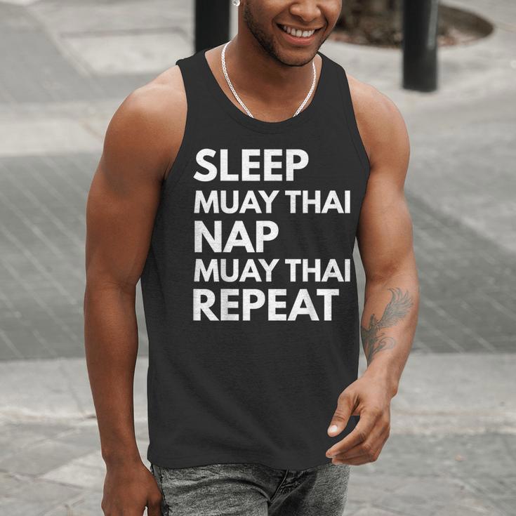 Sleep Nap Muay Thai Repeat Lover Martial Arts Men Tank Top