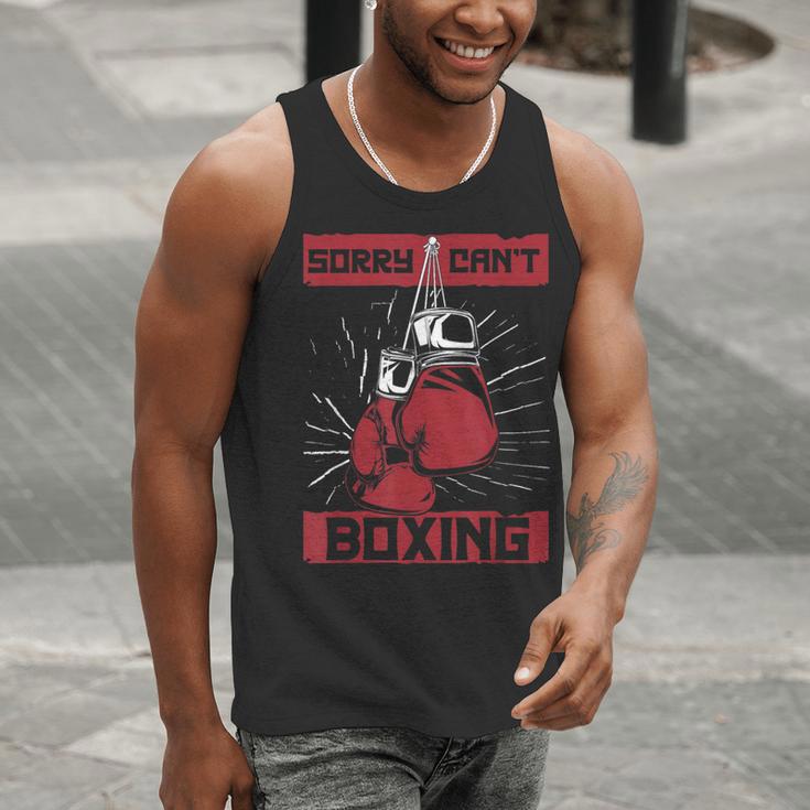 Sorry Can't Boxing Professional Boxer Muay Thai Boxing Men Tank Top Sorry Can't Boxing Professional Boxer Muay Thai Boxing Men Tank Top