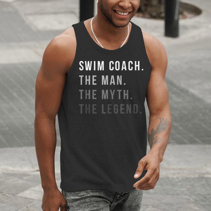 Swim Coach The Man The Myth The Legend Swimming Coach Men Tank Top Swim Coach The Man The Myth The Legend Swimming Coach Men Tank Top