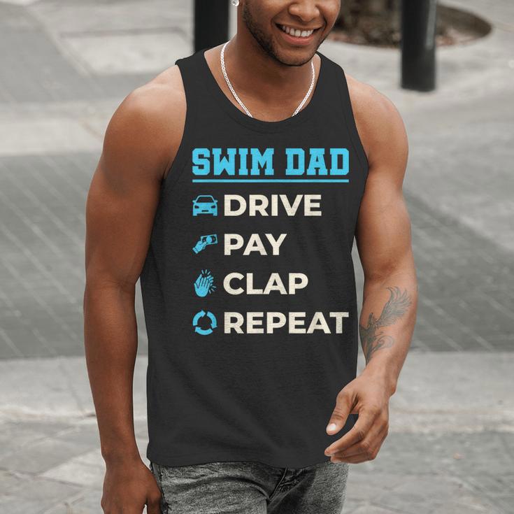 Swim Dad Drive Pay Clap Repeat Swimming Team Father Men Tank Top Swim Dad Drive Pay Clap Repeat Swimming Team Father Men Tank Top