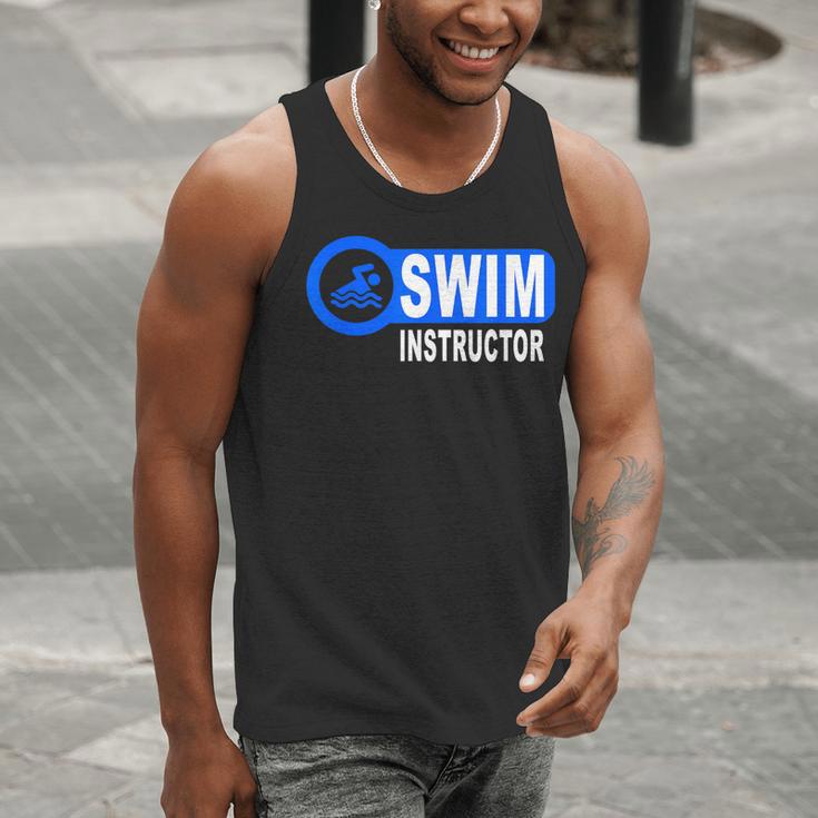 Swim Instructor Swimming Teacher Swimmer In Pool Graphic Art Men Tank Top Swim Instructor Swimming Teacher Swimmer In Pool Graphic Art Men Tank Top
