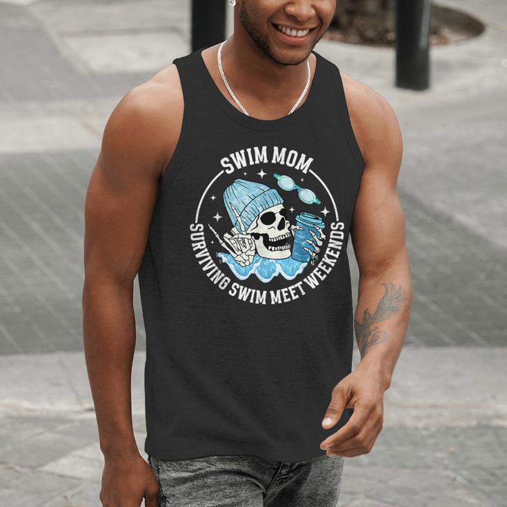 Swim Meets Swim Mom Of A Swimmer Mom Swim Mama Swimming Mom Men Tank Top