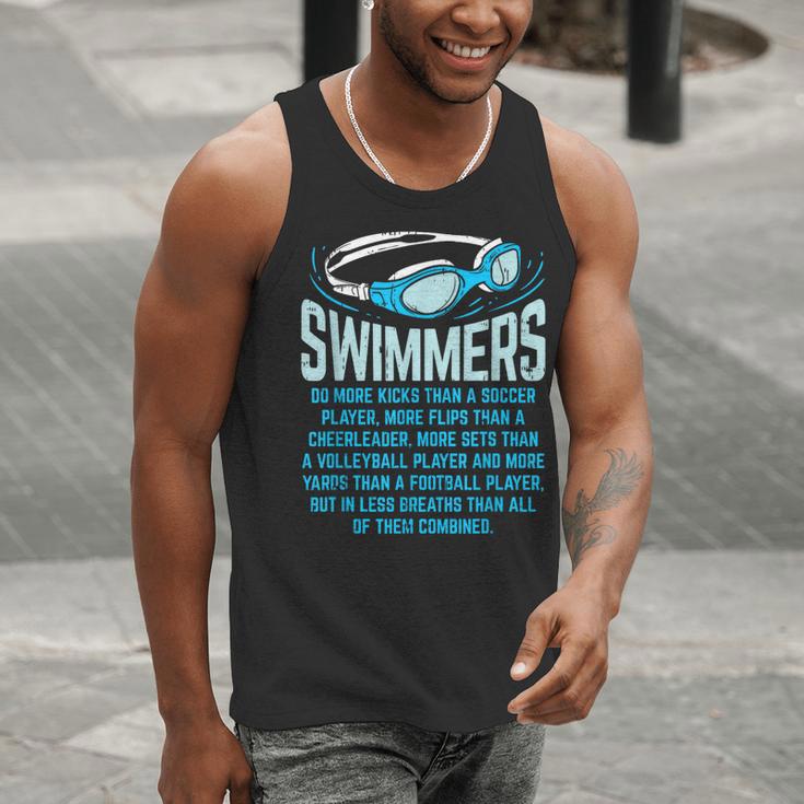Swimmers Do More Kicks I For Swimming Lovers Men Tank Top Swimmers Do More Kicks I For Swimming Lovers Men Tank Top