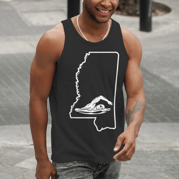 Swimming Apparel Mississippi Swimmer Training Men Tank Top Swimming Apparel Mississippi Swimmer Training Men Tank Top