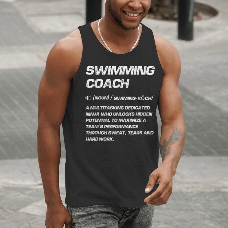 Swimming Coach Definition Swimming Instructor Men Tank Top Swimming Coach Definition Swimming Instructor Men Tank Top