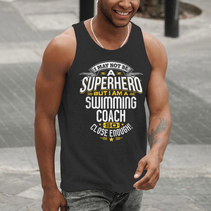 Swimming Coach TShirt Idea Superhero Swimming Shirt Men Tank Top