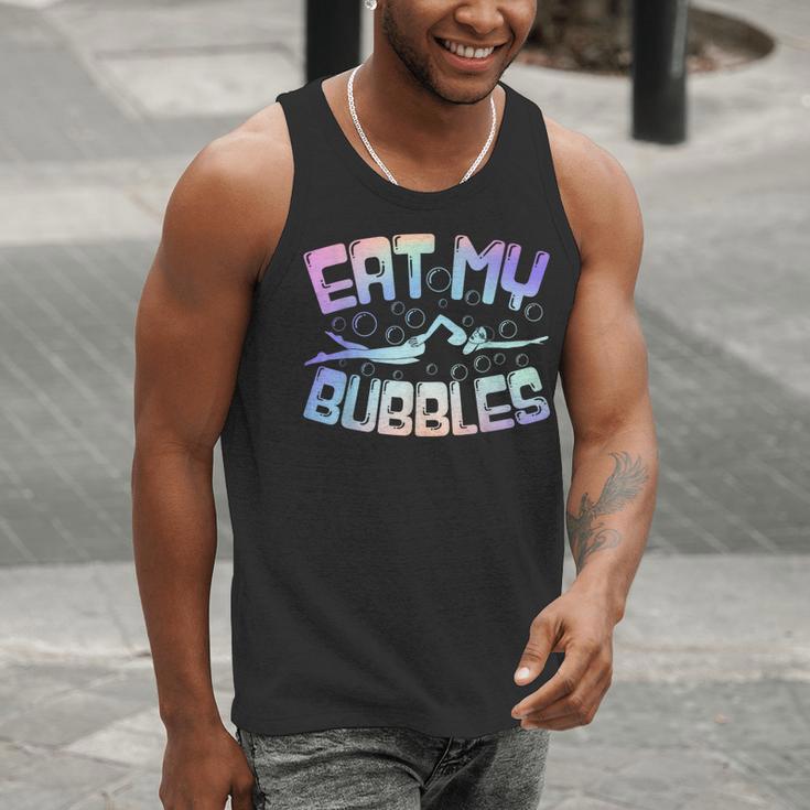Swimming Eat My Bubbles Swim Watercolour Men Tank Top Swimming Eat My Bubbles Swim Watercolour Men Tank Top