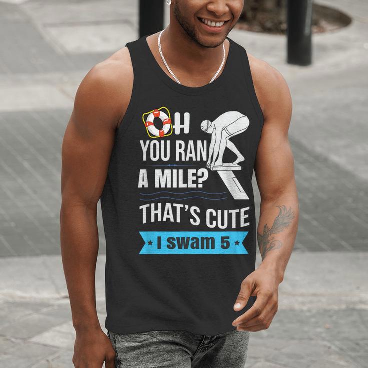 Swimming Saying For Swimmers Men Tank Top