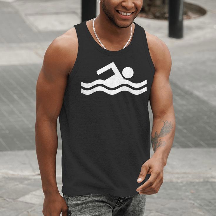 Swimming Symbol Men Tank Top Swimming Symbol Men Tank Top