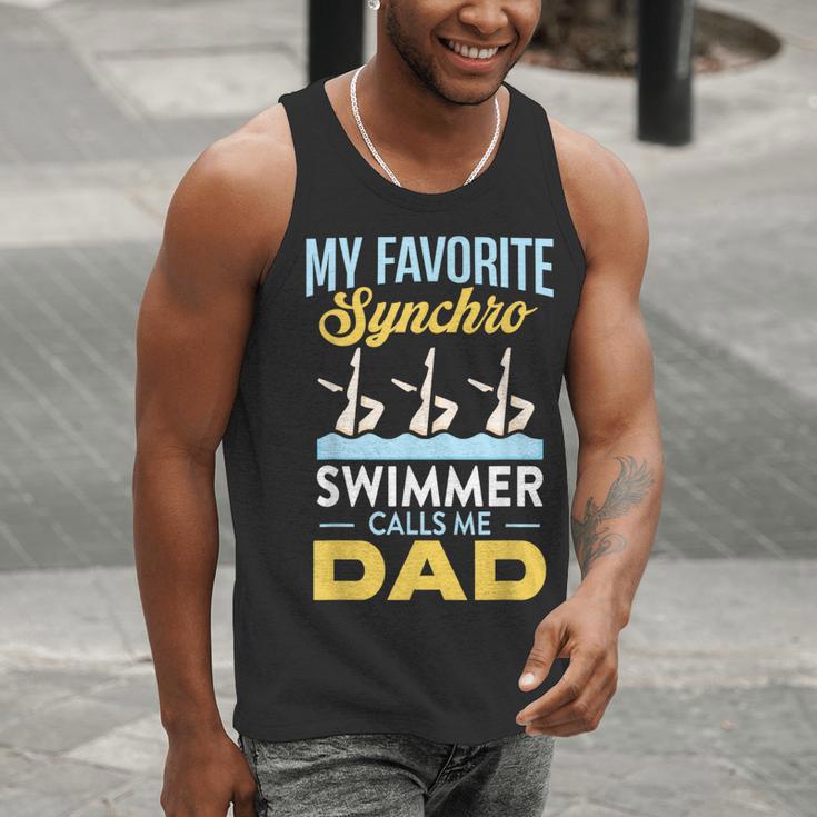 Synchronized Swimming Dad Favorite Synchro Swimmer Artistic Men Tank Top Synchronized Swimming Dad Favorite Synchro Swimmer Artistic Men Tank Top