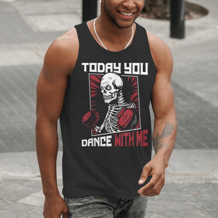 Today You Dance With Me Professional Boxer Muay Thai Boxing Men Tank Top