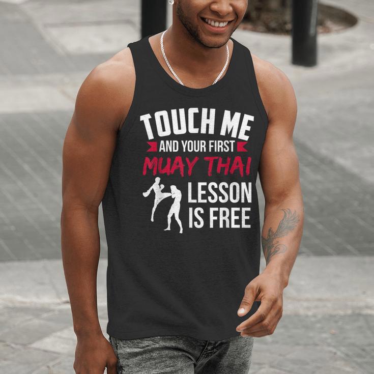 Touch Me And Your First Muay Thai Lesson Is Free Men Tank Top Touch Me And Your First Muay Thai Lesson Is Free Men Tank Top