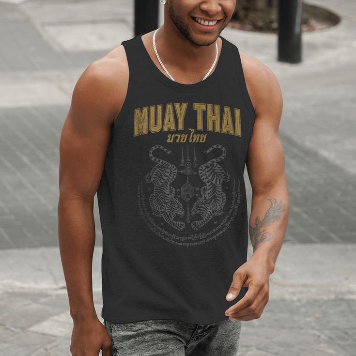 Twin Tiger Sak Yant Muay Thai Tank Top Men Tank Top