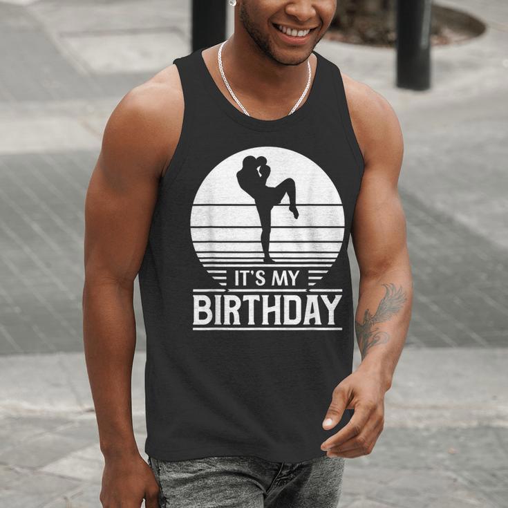 Vintage Birthday Shirt Muay Thai Kickboxer Its My Birthday Men Tank Top Vintage Birthday Shirt Muay Thai Kickboxer Its My Birthday Men Tank Top