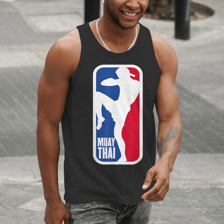 Vintage Muay Thai Fighter MMA Street Fight Kickboxing Club Men Tank Top