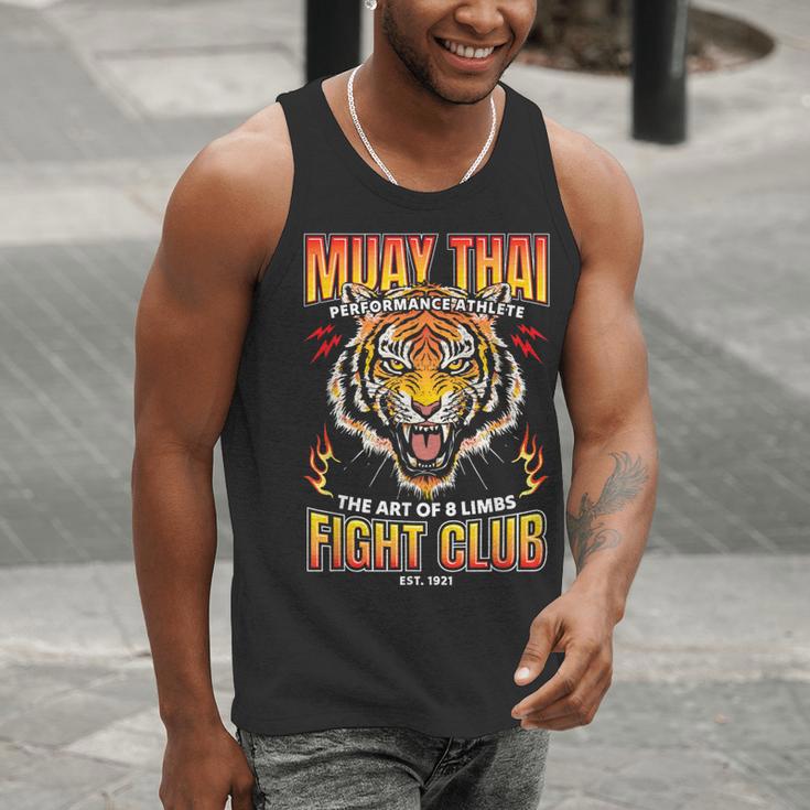 Vintage Muay Thai Twin Tiger Art Of 8 Limbs Men Tank Top