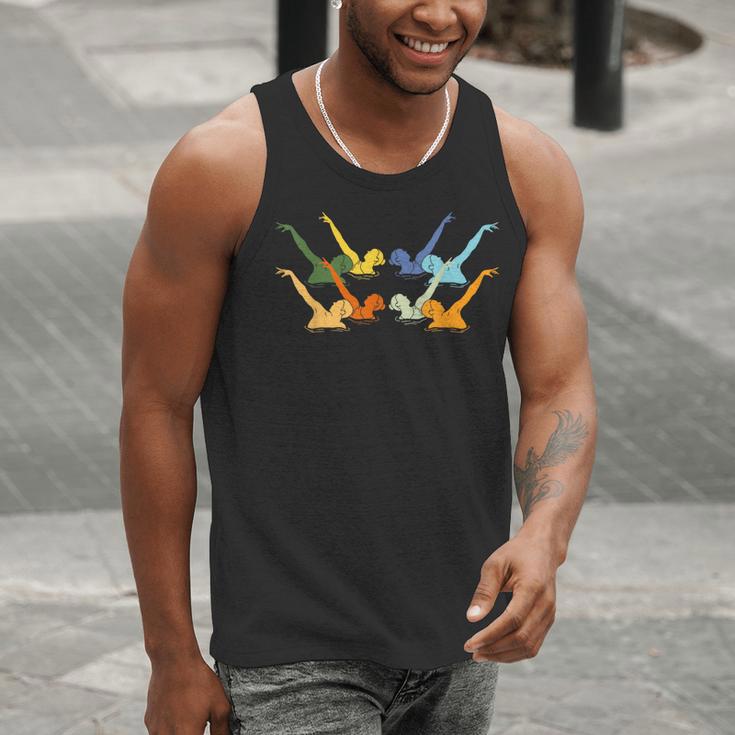 Vintage Synchronized Swimming Artistic Swimming Men Tank Top