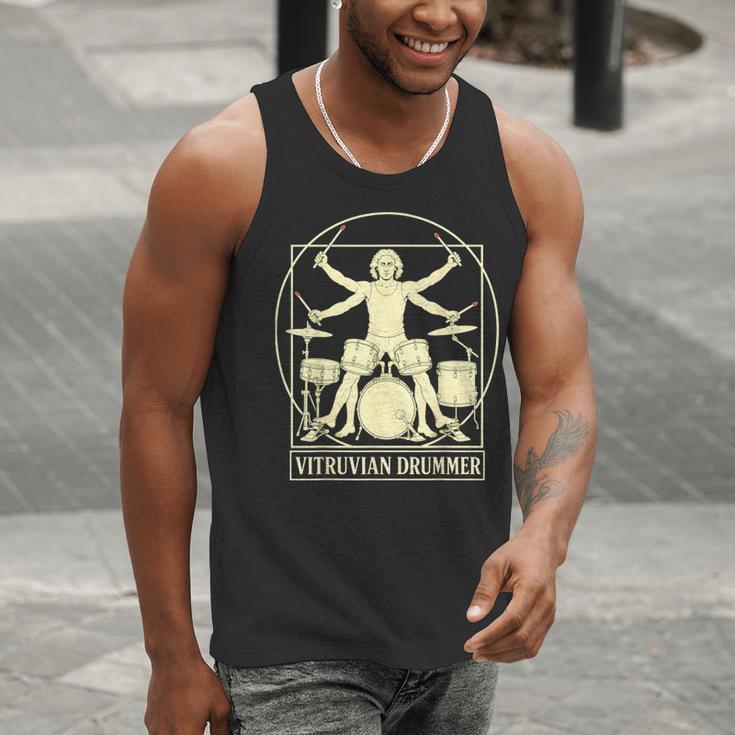 Vitruvian Drummer Drum Kit Music Lover Musician Men Men Tank Top Vitruvian Drummer Drum Kit Music Lover Musician Men Men Tank Top