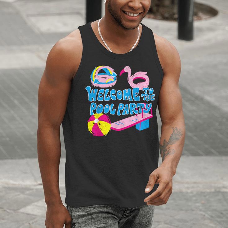 Welcome To The Pool Party Birthday Summer Family Swimming Men Tank Top Welcome To The Pool Party Birthday Summer Family Swimming Men Tank Top