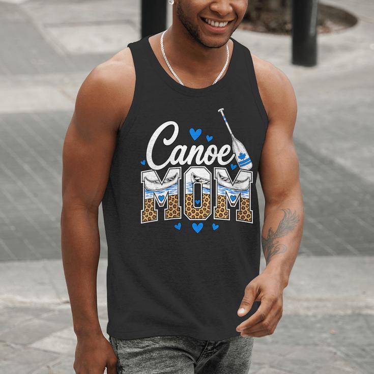 Women's Canoe Mom Leopard Print Paddle River Lake Sport Mother Men Tank Top