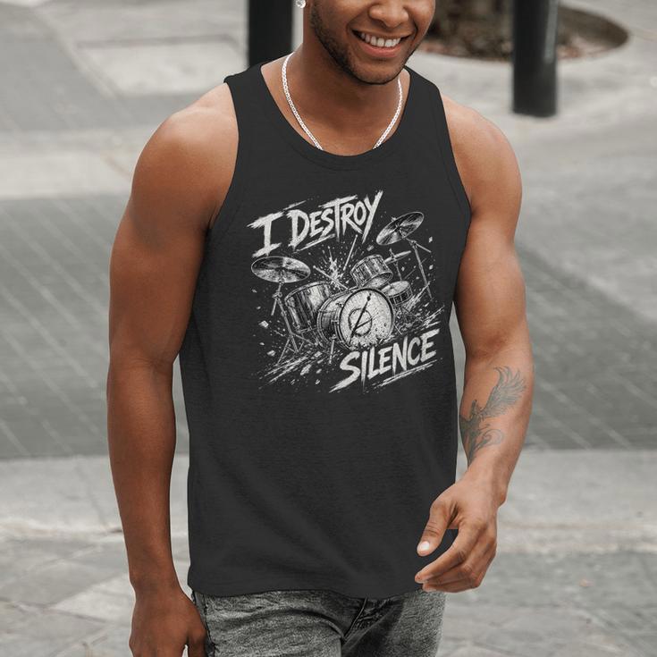 Women's Drum Kit I Destroy Silence Art Men Tank Top Women's Drum Kit I Destroy Silence Art Men Tank Top