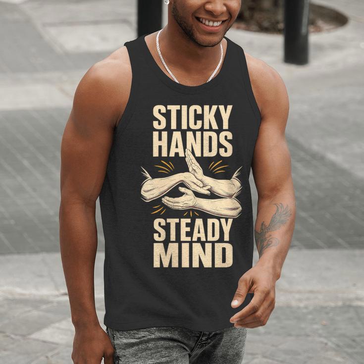 Women's Sticky Hands Steady Mind Muay Thai Boxing Men Tank Top