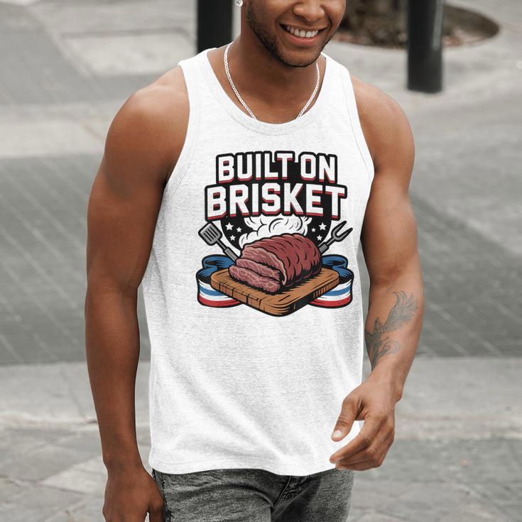 4th July BBQ Dad American Flag Brisket Smoke Men Tank Top 4th July BBQ Dad American Flag Brisket Smoke Men Tank Top