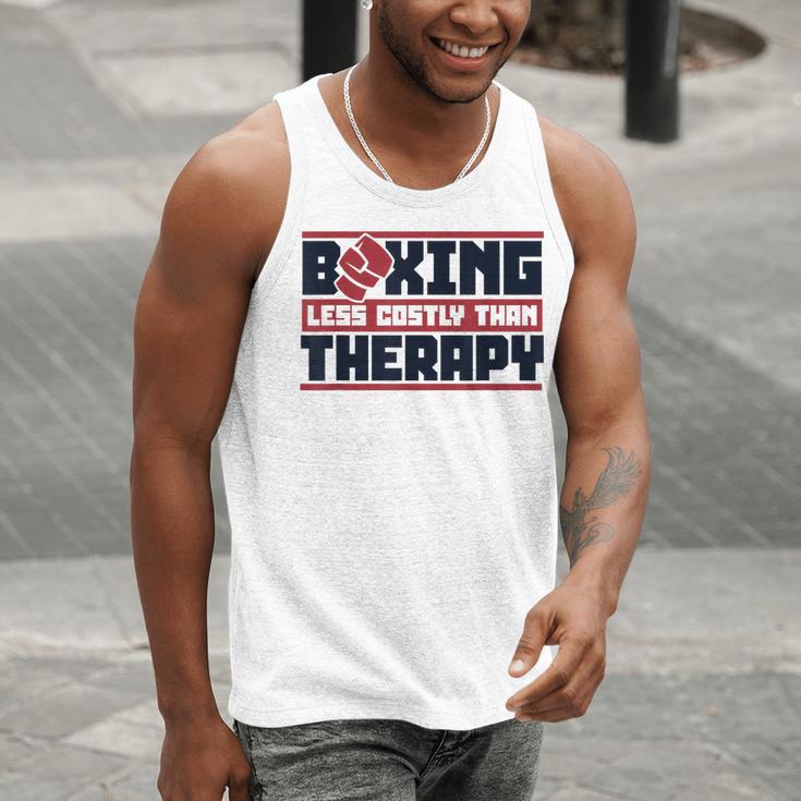 Boxing Less Costly Than Therapy Muay Thai Boxing Men Tank Top