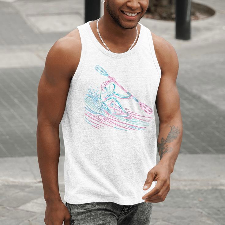 Canoe Canoeing Kayak Paddling Canoeist Raglan Baseball Tee Men Tank Top