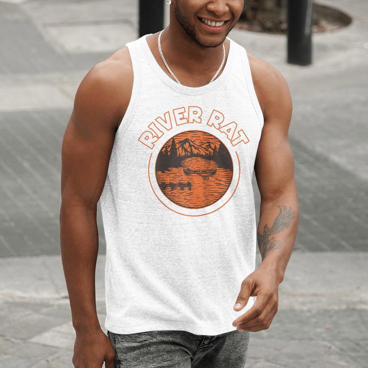 Canoe Canoeing Retro River Rat Raglan Baseball Tee Men Tank Top