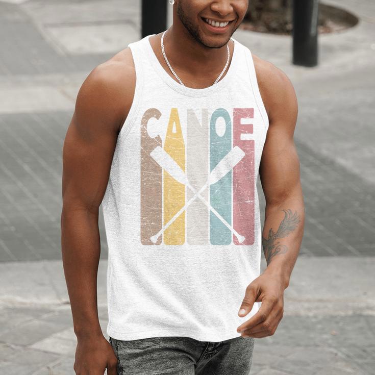 Canoe Vintage Canoeing Retro Canoe Paddling Men Tank Top