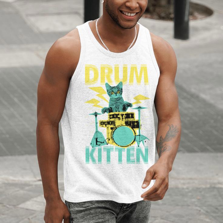 Cute Drummer Cat Drum Kitten Men Tank Top Cute Drummer Cat Drum Kitten Men Tank Top