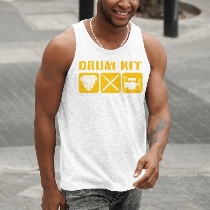 Drum Kit Band Drumming Drumsticks Musical Drums Men Tank Top