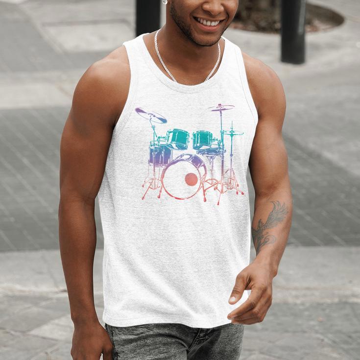 Drum Kit Drummer Graphic Sweatshirt Men Tank Top