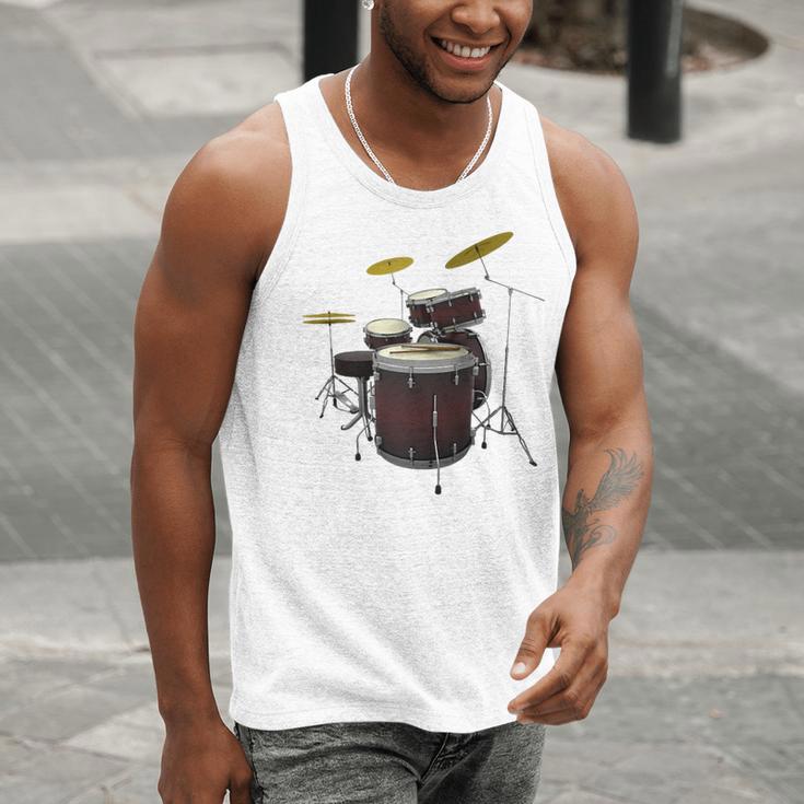 Drummer Drum Kit Raglan Baseball Tee Men Tank Top Drummer Drum Kit Raglan Baseball Tee Men Tank Top