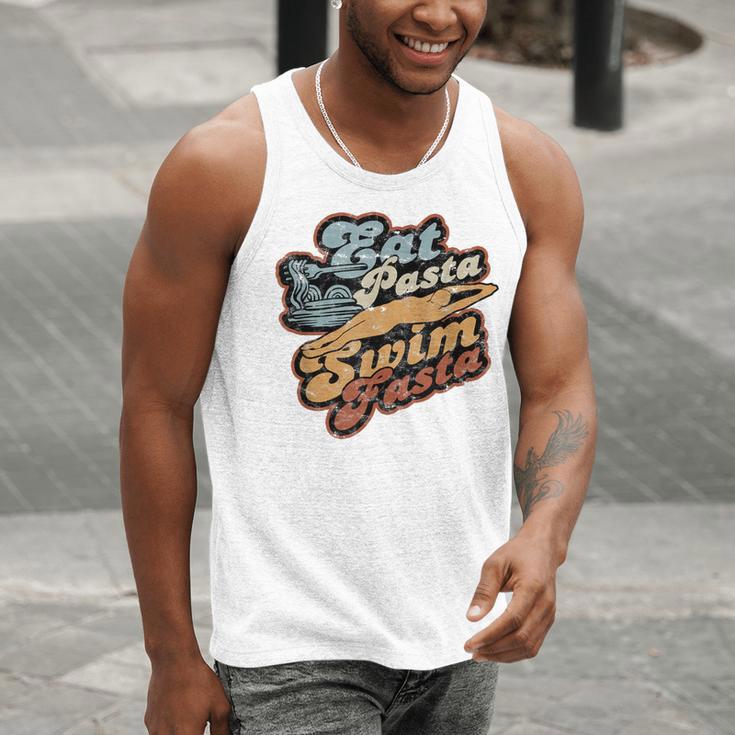 Eat Pasta Swim Fasta Swimmer Vintage Swimming Men Tank Top Eat Pasta Swim Fasta Swimmer Vintage Swimming Men Tank Top
