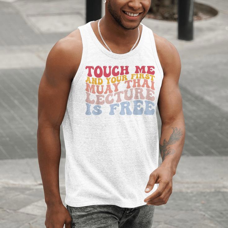 Your First Muay Thai Lecture Is Free Thai Boxing Trainer Men Tank Top