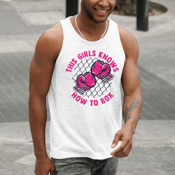 This Girl Knows How To Box Muay Thai Kickboxer Fan Boxing Men Tank Top