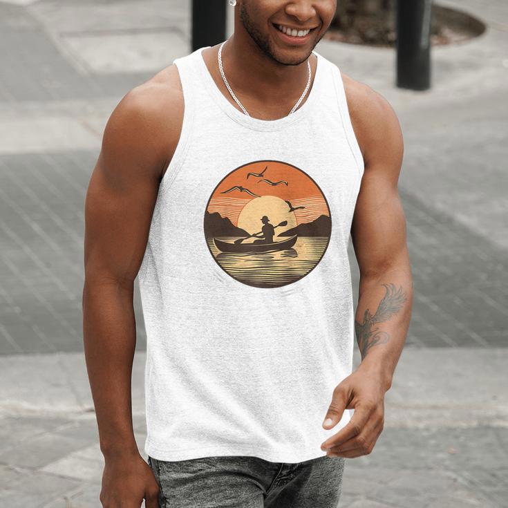 Kayak Kayaker Canoes-Boating Paddle-Life Canadier-Canoe Raglan Baseball Tee Men Tank Top