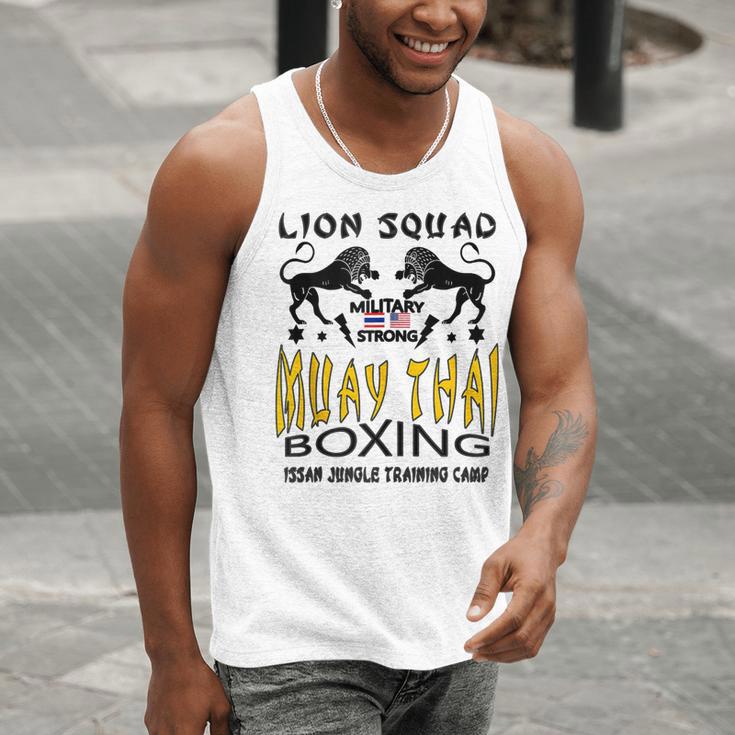 LION SQUAD THAILAND KICKBOXING MUAY THAI MMA TRAINING Men Tank Top LION SQUAD THAILAND KICKBOXING MUAY THAI MMA TRAINING Men Tank Top
