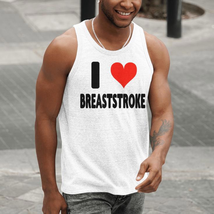 I Love Breaststroke Heart Swim Swimmer Pool Swimming Men Tank Top I Love Breaststroke Heart Swim Swimmer Pool Swimming Men Tank Top