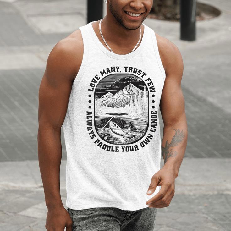 Love Many Trust Few Always Paddle Your Own Canoe Raglan Baseball Tee Men Tank Top Love Many Trust Few Always Paddle Your Own Canoe Raglan Baseball Tee Men Tank Top
