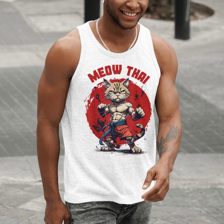 Meow Thai Funny Muay Thai And Cats Lover Men Tank Top Meow Thai Funny Muay Thai And Cats Lover Men Tank Top