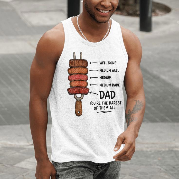 Steak BBQ Dad You'Re The Rarest Of Them All Fathers Day Raglan Baseball Tee Men Tank Top
