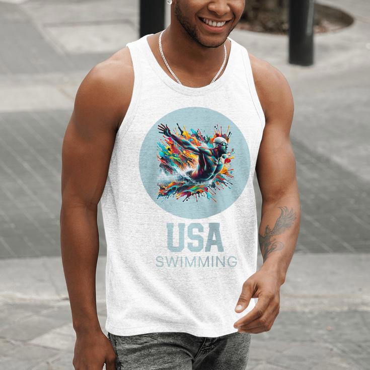 SWIMMING SPORT COMPETITIVE SWIM Raglan Baseball Tee Men Tank Top SWIMMING SPORT COMPETITIVE SWIM Raglan Baseball Tee Men Tank Top