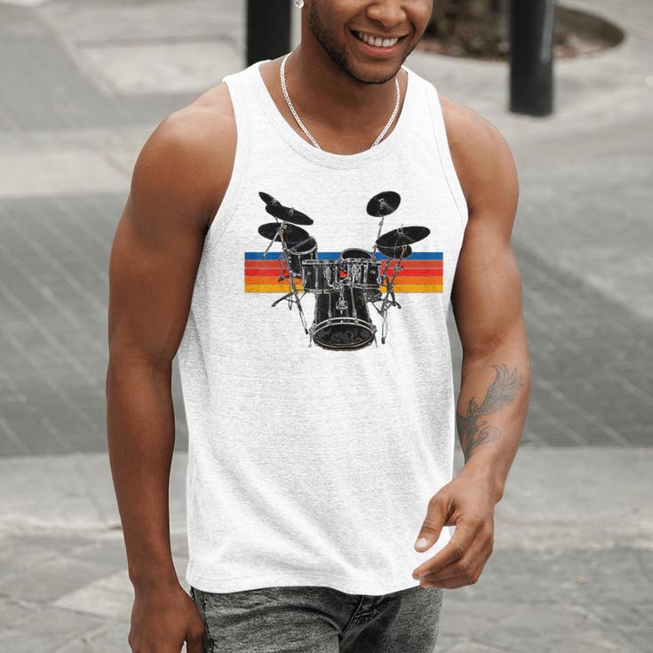 Vintage Drum Kit Drummer Rock Band Drums Men Tank Top Vintage Drum Kit Drummer Rock Band Drums Men Tank Top